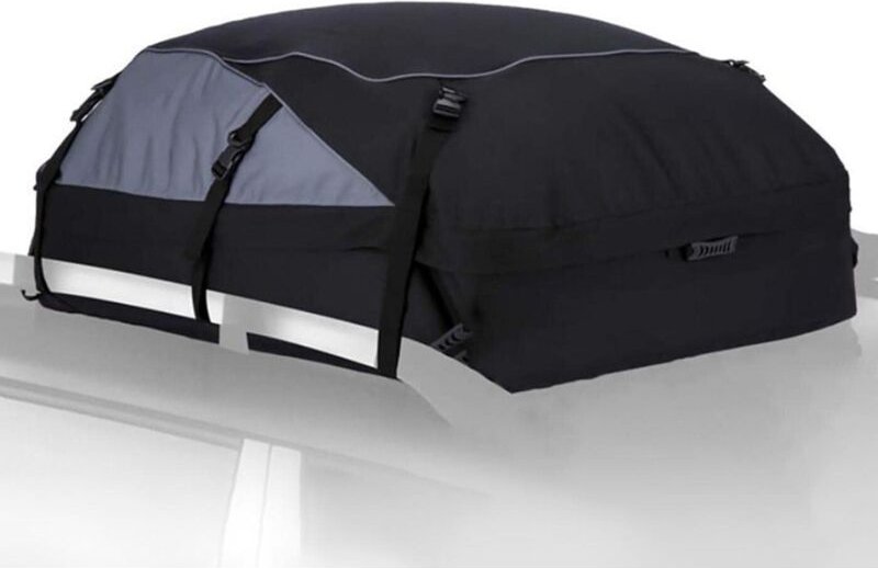 Autogepäcktasche Autodachboxen (792 Liter) Dachtasche, flexibel mit 6 Gurten zur Montage in Autos mit oder ohne Dachgepä...