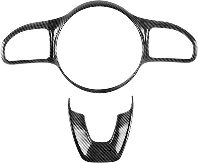 Thumbnail - Tlily - 2 StüCke Auto Lenk Rad Knopf Rahmen Aufkleber für W177 W205 W213 Sport Edition 2019-2020