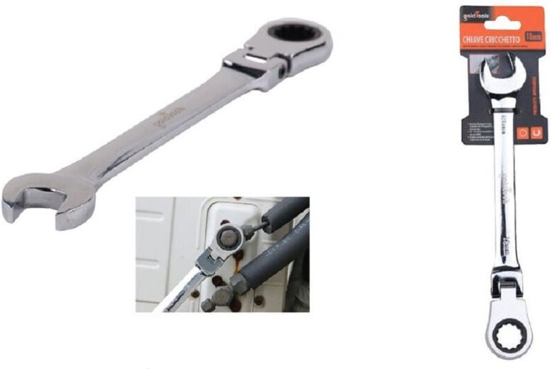 Trade Shop Traesio - Trade Shop - crichate key combined 18MM testmente cromed vanadio utensile 91739 -