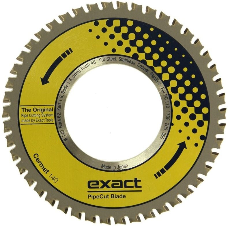CERMET Widia-Säge zum Schneiden von Edelstahl Exact 140 mm