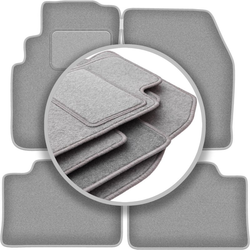 Graue Autofußmatten für: Nissan Primera P10 Kombi, Liftback, Limousine (1990-1998)