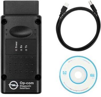 Jusch - Auto opcom 2012V Can OBD2 Oper Firmware V1.99 USB-Schnittstelle Diagnosetester Schwarz