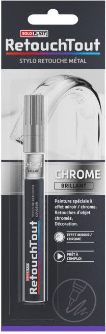 Retuschierstift Metall Soloplast Chrom glänzend - 6ml