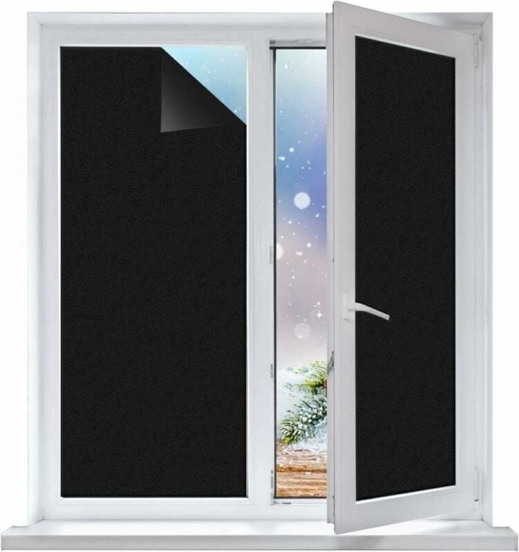 Thumbnail - Fensterfolie, wasserdichte, blickdichte, selbstklebende Glasfolie, geeignet für Fenster, Büros, Wohnungen, Badezimmer, S...