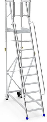 Escabeau 13 marches - Hauteur max. travail 5.25m - ER13SF-P