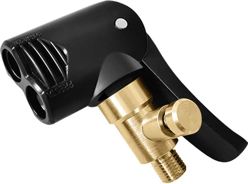 Thumbnail - Reifenventiladapter, Messing-Inflatordüse, Inflatoranschluss, Gewinde-Ersatzpumpenkopf mit Doppelventil für Auto-, Fahrr...