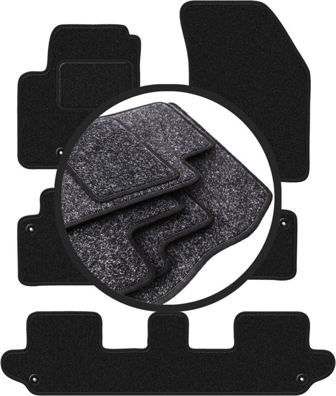 ANTHRA Auto-Fußmatten für: Volvo XC90 I SUV 7-Sitzer (2002-2014)