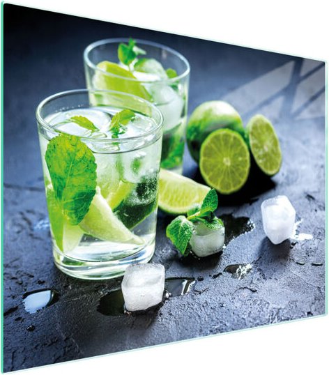 Glasschneidebrett 52x40 Limette