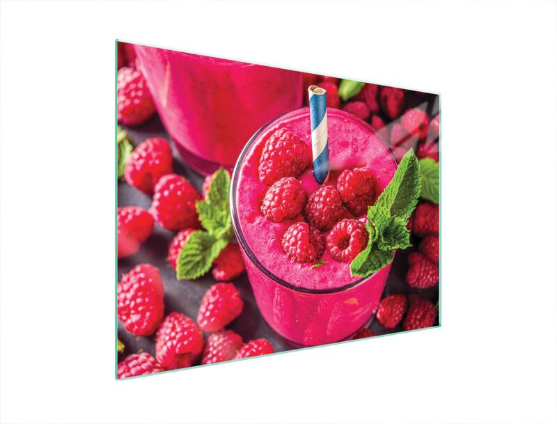 GLASSCHUTZPLATTE FÜR HERD 70x52 HIMBEERE