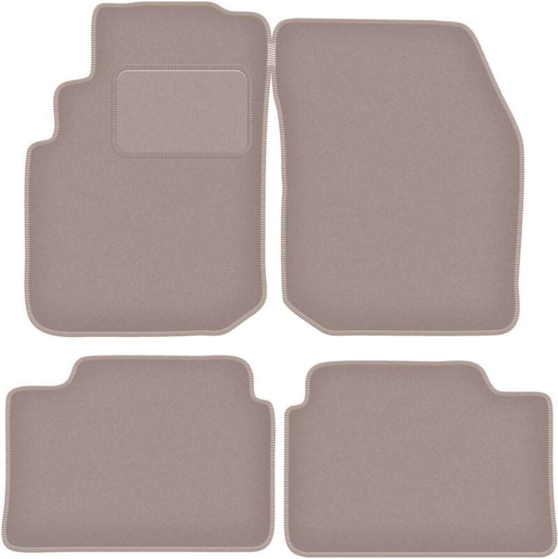 Beige Veloursmatten für: Nissan Primera P10 Kombi, Liftback, Limousine (1990-1998)