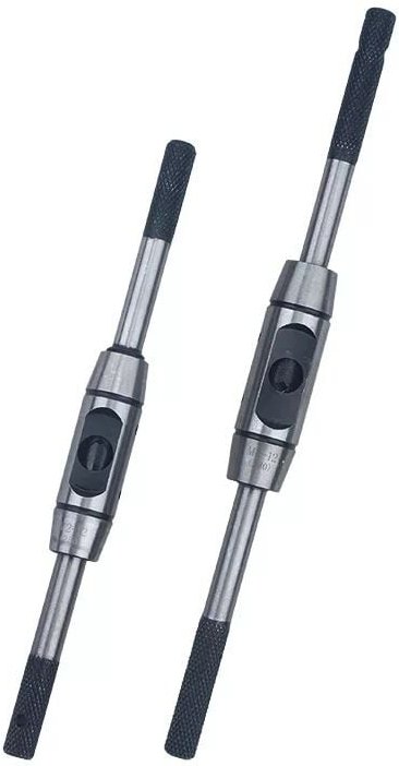 Sourcing map Verstellbarer Windeisengriff für metrische M6-M14 Gewindebohrer, Windeisenwerkzeug, Druckgusskörper