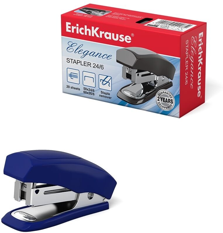 Erichkrause Minidrucker 24/6 Eleganz - bis zu 20 Blatt - widerstandsfähiger Kunststoff - Stahl de hohe Qualität - farbli...