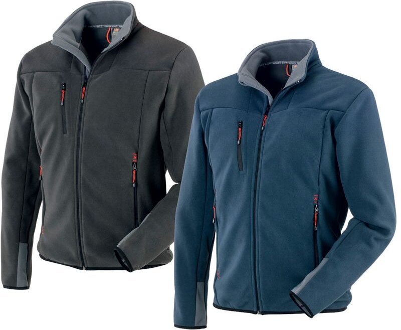 Navis Fleece Arbeitsjacke - l - Grau - Neri