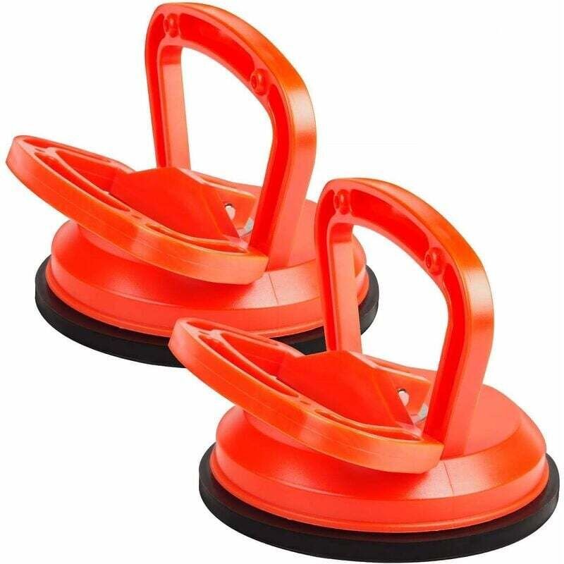 Stück Saugnäpfe 40 kg Orange Vakuumsauger Durchmesser 118 mm für Fliesen, Glas, Holz - Ahlsen