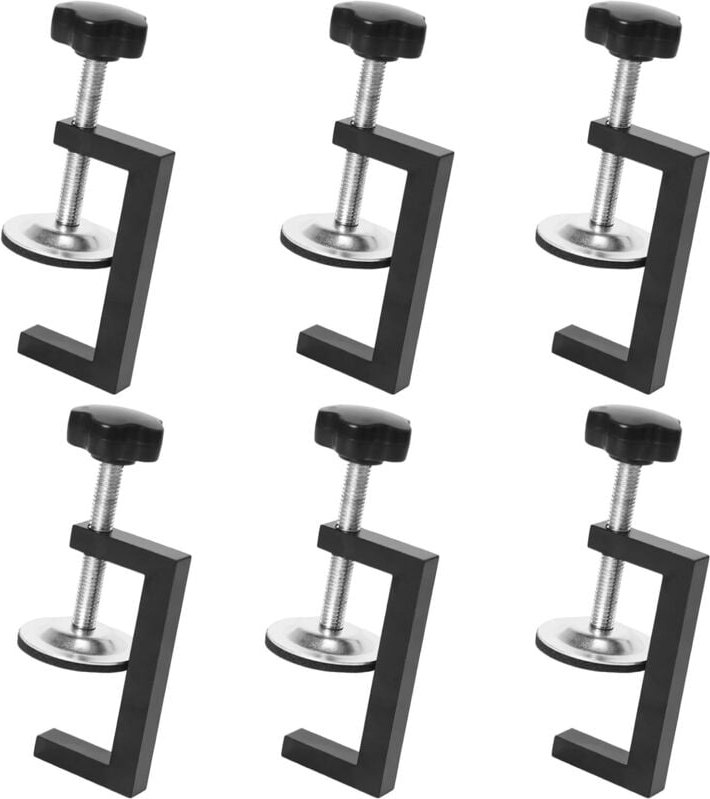 Gabrielle - 6x Tischklemmen 10-57mm, Hochleistungs-Befestigungsklemme, Holzbearbeitungs- und Heimwerkerwerkzeuge