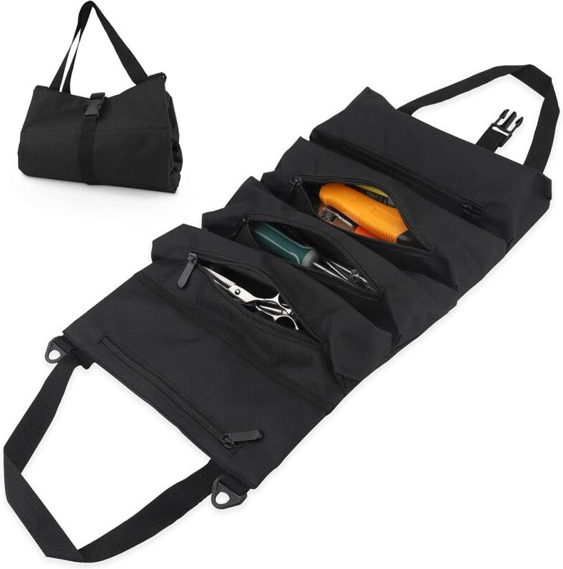 Shining House - Werkzeugtasche, Werkzeugtragetaschen mit 5 Reißverschlusstaschen, robuste tragbare Oxford-Werkzeugtasche...