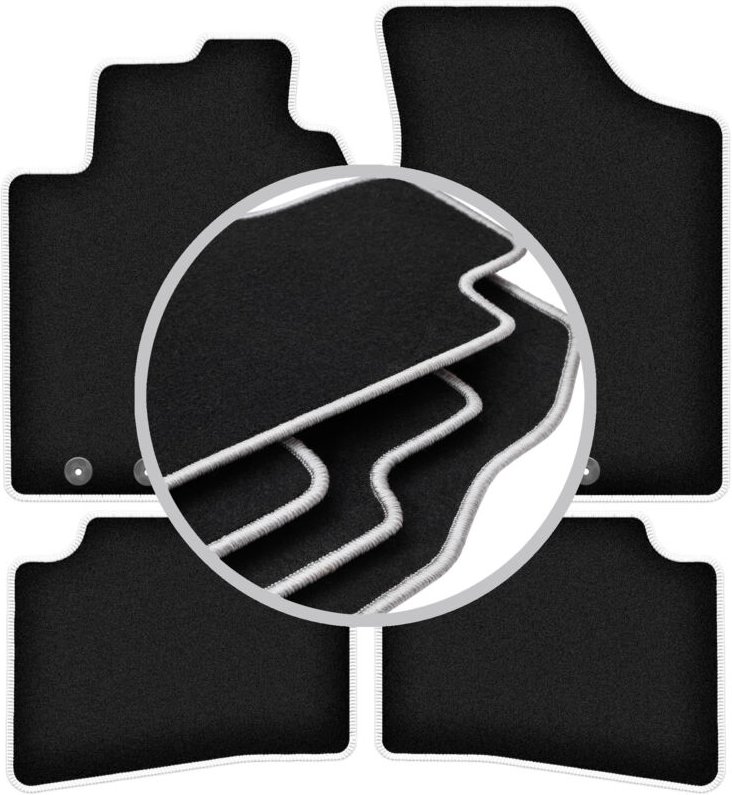 CARLUX-SILVER Autofußmatten für: Hyundai i30 I Fließheck, Kombi, CW (2007-2012)