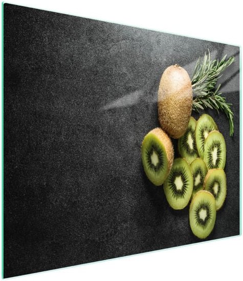 Glasschneidebrett 52x30 Kiwi