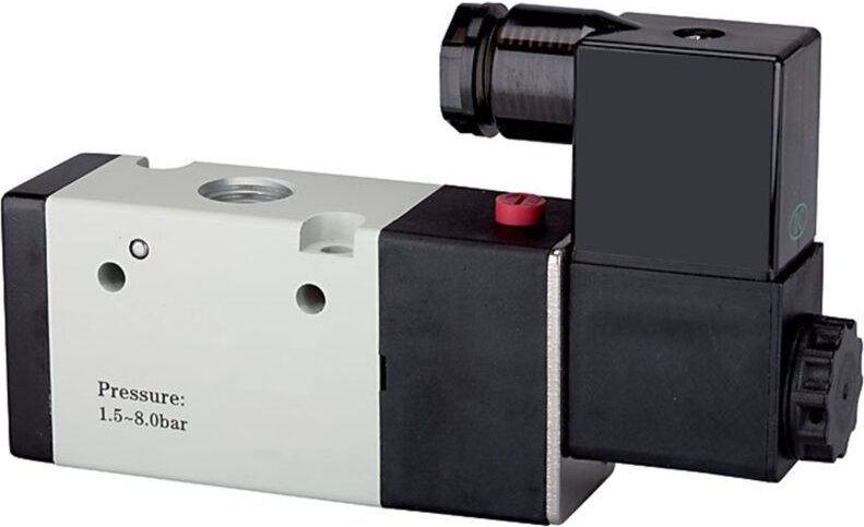 Riegler - 3/2-Wegeventil elektropneum., monostabil, nc, g 3/8, 24 v dc