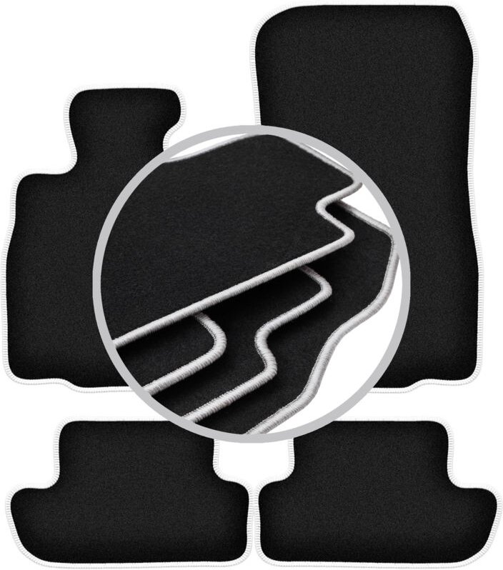 CARLUX-SILVER Autofußmatten für: BMW 6 F12 Cabrio (2011-2018)