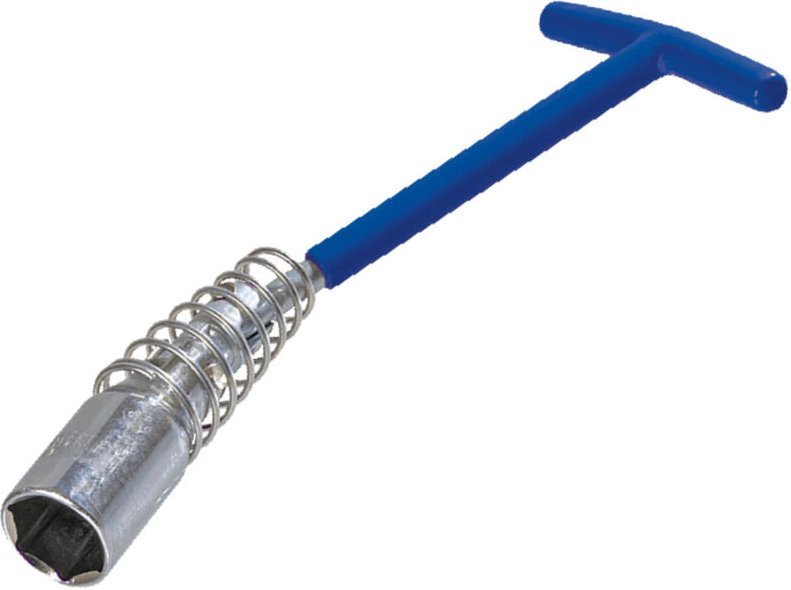 Zündkerzenschlüssel mit Gelenk T-Griff 21mm CrV