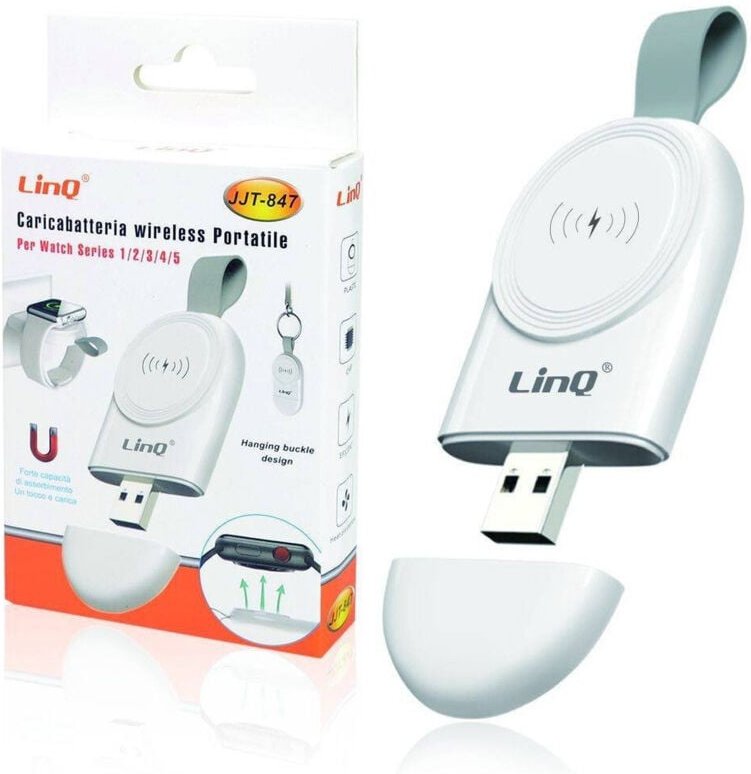 Trade Shop Traesio - Trade Shop - wireless portatile magnetic usb für watch 1 2 3 4 5 2A JJT-847 -