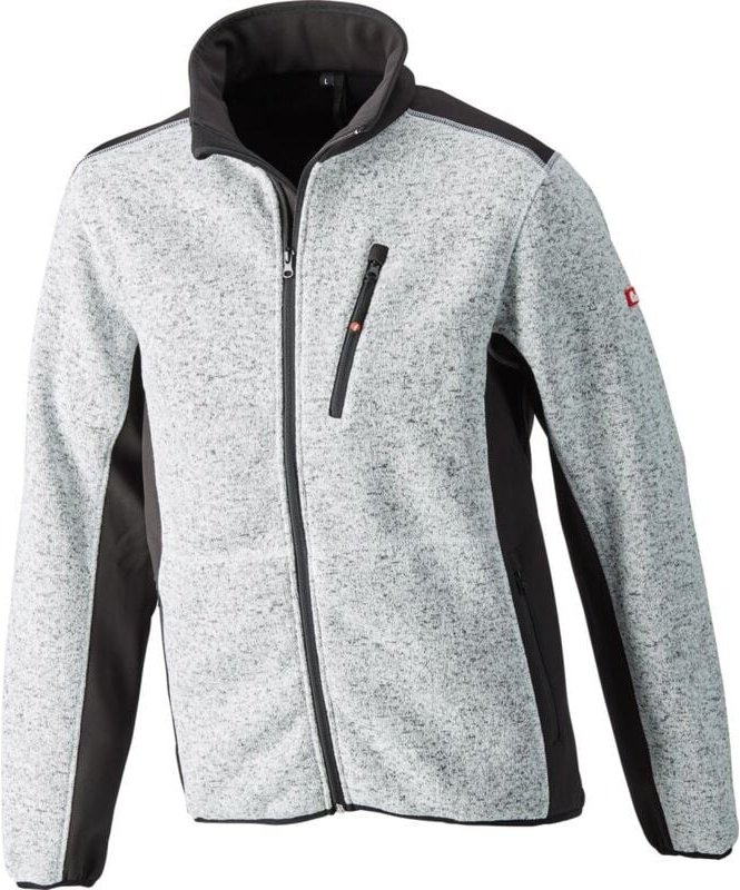 Strickjacke,Softshell,Gr. S,hellgrau-schw. Fortis