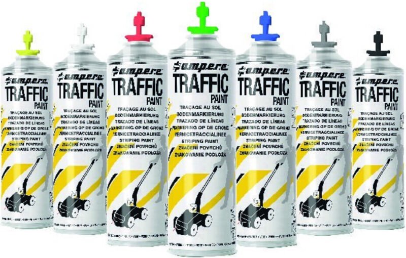 1 Dose Bodenmarkierspray Traffic Paint 500ml/Dose schwarz