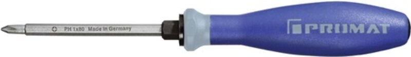 Promat - Schraubendreher Größe ph 1 Klingenlänge 80 mm 3-Komponentengriff 6-Kant Klinge / Ansatz