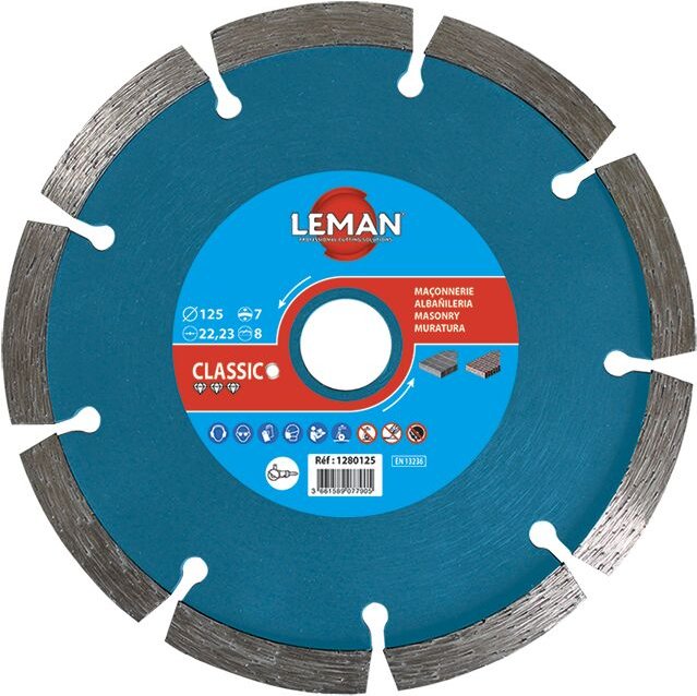 Leman - Diamanttrennscheibe Mörtel Classic ø 125 Bohrung 22,23 Dicke 6,0mm