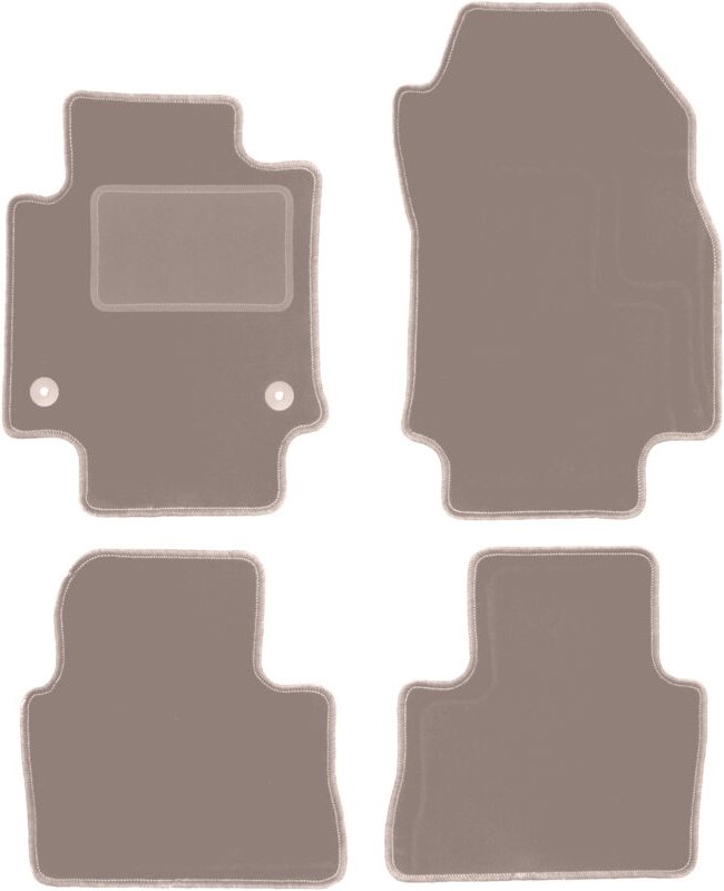 Beige Veloursmatten für: Toyota RAV4 V SUV (2019-)