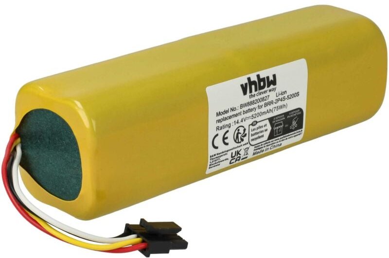Akku kompatibel mit Dreame RVS5-WH0, W10, W10 Pro, X20 Pro, RLS6LADC6, RLS6LADC-6, X30 Ultra Saugroboter (5200 mAh, 14,4...