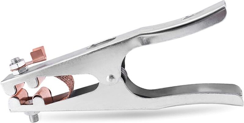 Erdungsklemme, Schweißklemme, 1 Schweißerdungsklemme, aus Eisen + Messing, stark und langlebig, professionelle Schweißau...