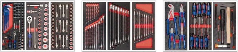 Projahn Bestückung für 3 Schubladen 171-tlg.