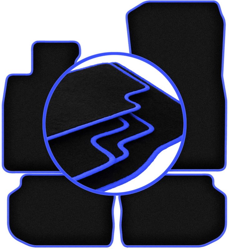 CARLUX-BLUE Autofußmatten für: BMW 5 F11 xDrive Kombi, Touring (2010-2013)