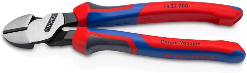 74 22 200 Werkstatt Kraft-Seitenschneider mit Facette 200 mm - Knipex