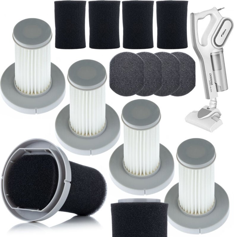 Filterset (4x Hauptfilter + 4x Schaumstoff) für Deerma Dx700 Dx700S Staubsauger