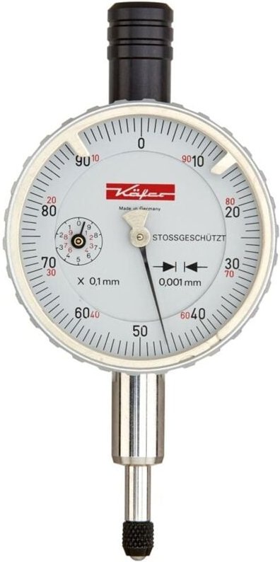 Feinmessuhr m. Feinzeigermesswerk KM1101 d 40 mm Käfer
