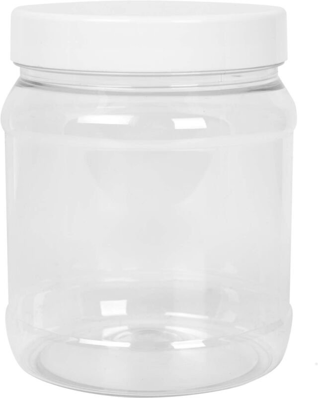 Rundglas mit Deckel, Gewinde 100/400, transparent, 1000ml