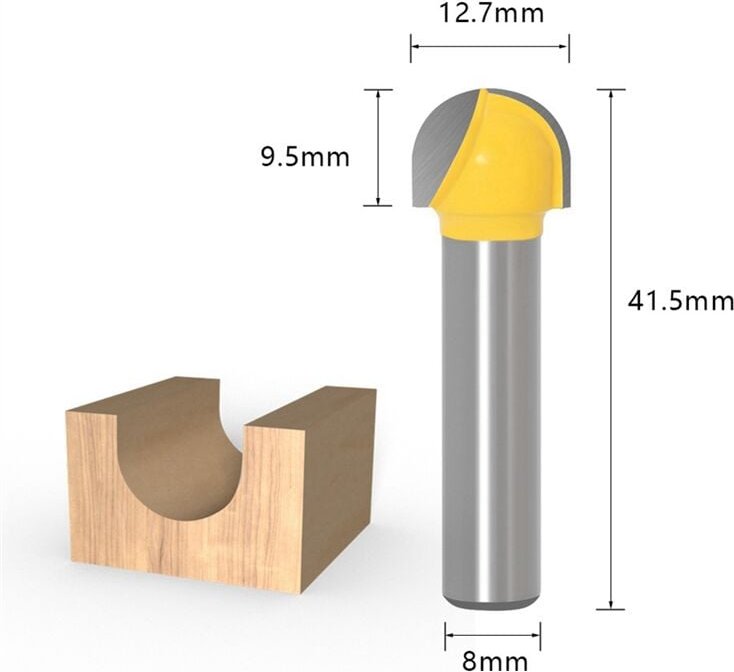 Thumbnail - 15Pcs 6,35mm Router Bit Set Trimmen Gerade Fräser Holz Bits Wolfram Hartmetall Schneiden Holzbearbeitung