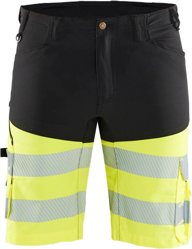 Hochsichtbarer Stretch-Arbeitshorts 1541 - Schwarz/Neongelb XL - FR(50) - SE(C56) - Normen