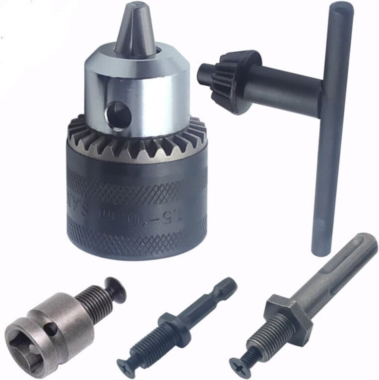 5 Stück Bohrfutter 2-13 mm, Zahnkronenbohrfutter, SDS-Plus Bohrfutter, Bohrfutter für Schlagschrauber