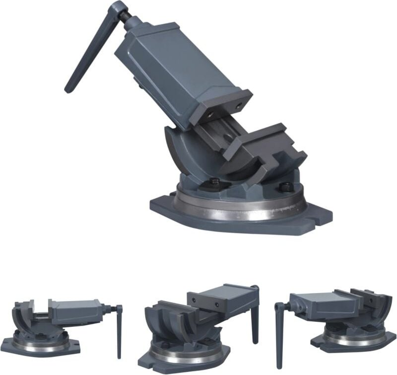 2-Achsen-Schraubstock Kippbar 160 mm - Schraubzwingen & -stöcke - The Living Store