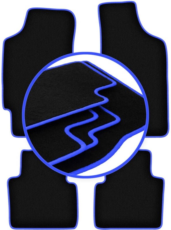 CARLUX-BLUE Autofußmatten für: Dodge Neon Limousine (1994-2005)