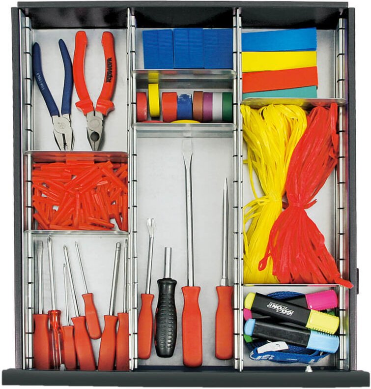 Einteilungs-Set 100 mm hoch, 9-teilig - Stumpf