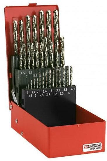Satz von 32 Facom Bohrern Größen 1-10.5 mm - 222A.TJ32
