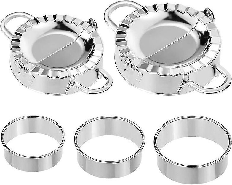 Knödelmacher aus Edelstahl, 2 Knödelformen, 3 Knödelmacher, Knödelschneider, Pie-Ravioli-Pres