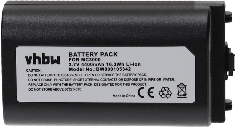 Vhbw - Akku kompatibel mit Symbol MC3000R-LM28S00KER, MC3000R-LM28S00LER, MC3000R-LM38S00K-E Barcodescanner pos (4400 mA...