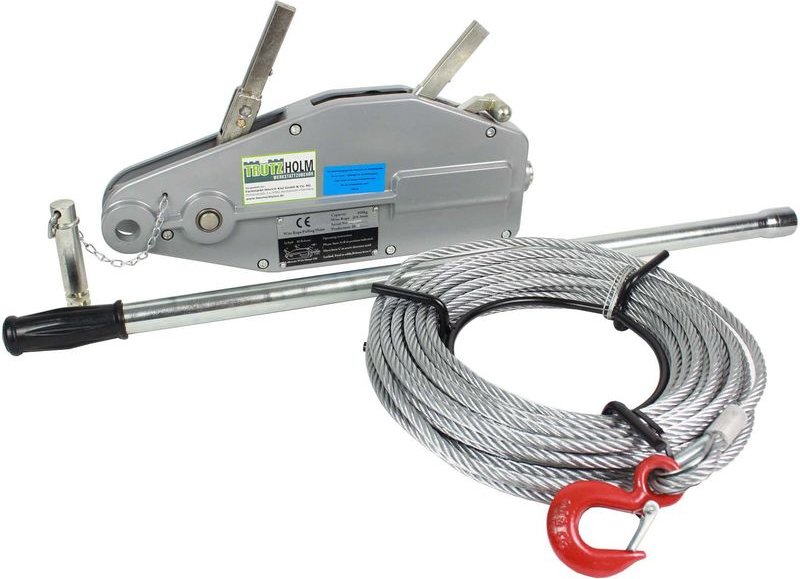 Seilzug 800kg Greifzug Seilwinde Forstseilwinde Offroad Winde 0,8 t to 20m Seil