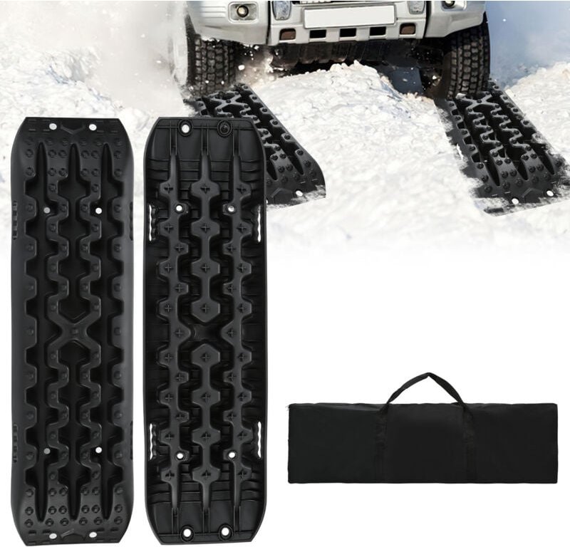 Tolletour - 2x Anfahrhilfe Auto Reifen schneeketten 10t Last Traktionshilfe